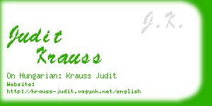 judit krauss business card